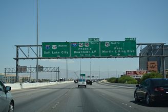 I-15 north at I-515/US 93-95 - 2017