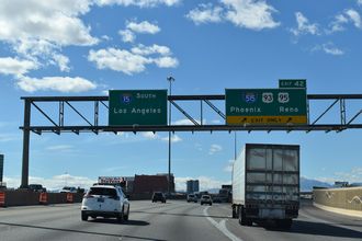 I-15/US 93 south at I-515/US 95 - Las Vegas, NV
