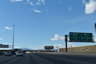 I-15/US 93 south at I-515/US 95 - Las Vegas, NV