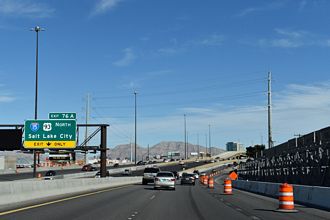 US 95 south at I-15/515-US 93 - Las Vegas, NV
