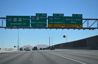 US 95 south at I-15/515-US 93 - 2014