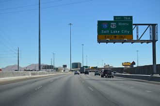 US 95 south at I-15/515-US 93 - 2014