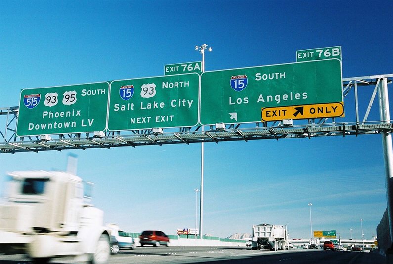 US 95 south at I-15/515-US 93 - 2000