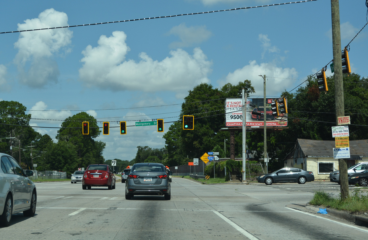 SR 21 west at I-516 - Savannah, GA