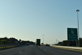 I-516 east at SR 25 Connector - Garden City, GA