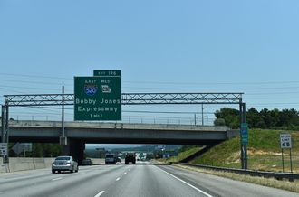 I-20 east at I-520/SR 232 - Augusta, GA