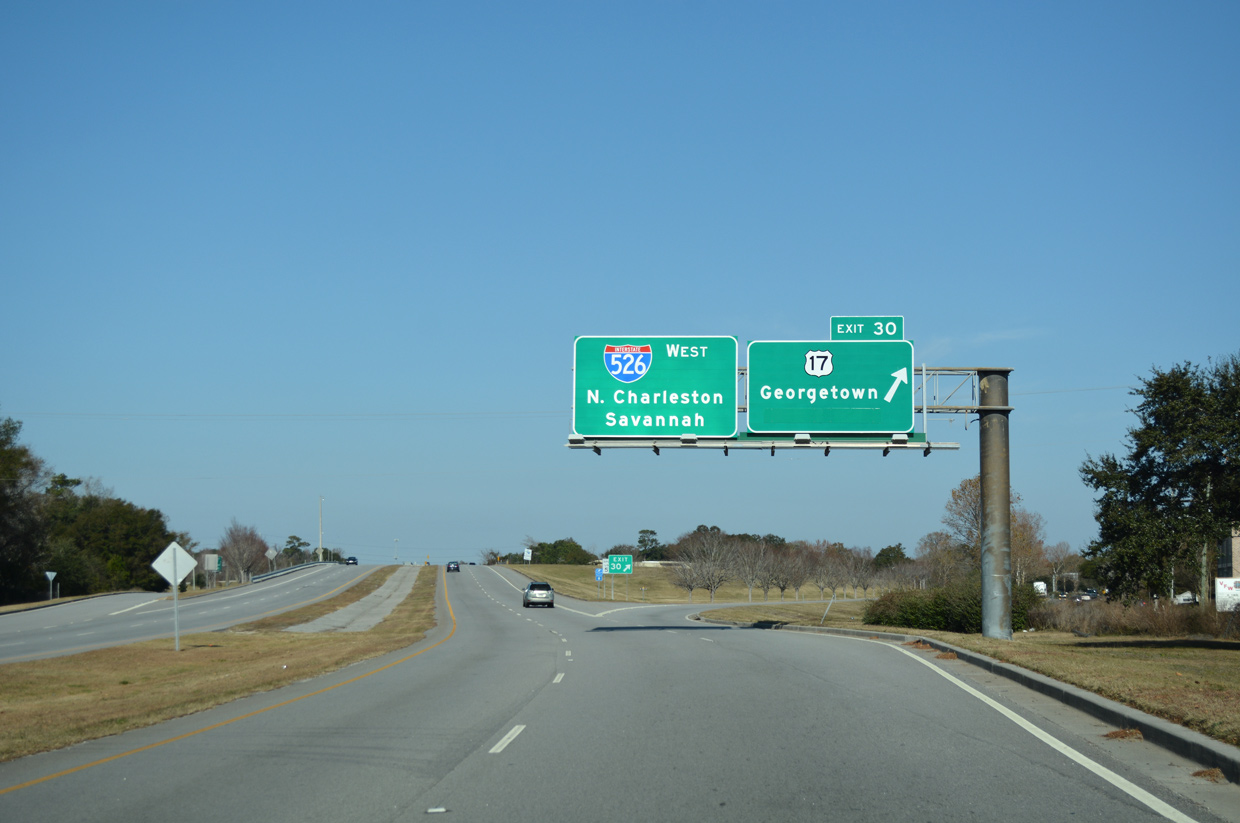 Business Spur I-526 west at I-526 - Mt. Pleasant, SC