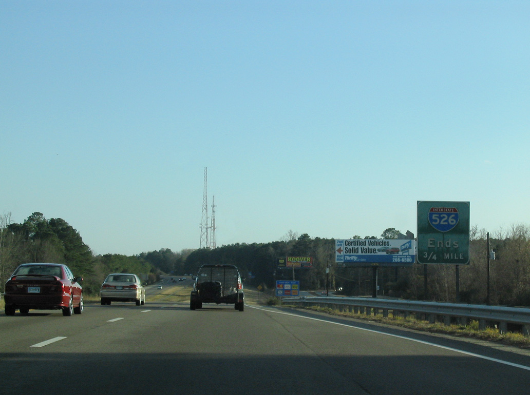 I-526 west at US 17 - Charleston, SC