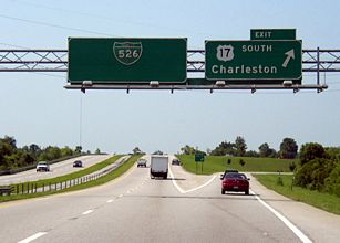 I-526 east at Business Spur I-526 - 2003