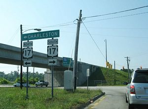 I-526 west at US 17 - Charleston, SC
