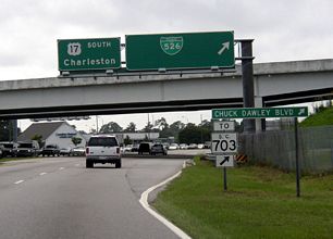 US 17 south at Business Spur I-526 - 2003