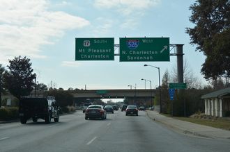 US 17 south at I-526 - Mt. Pleasant, SC