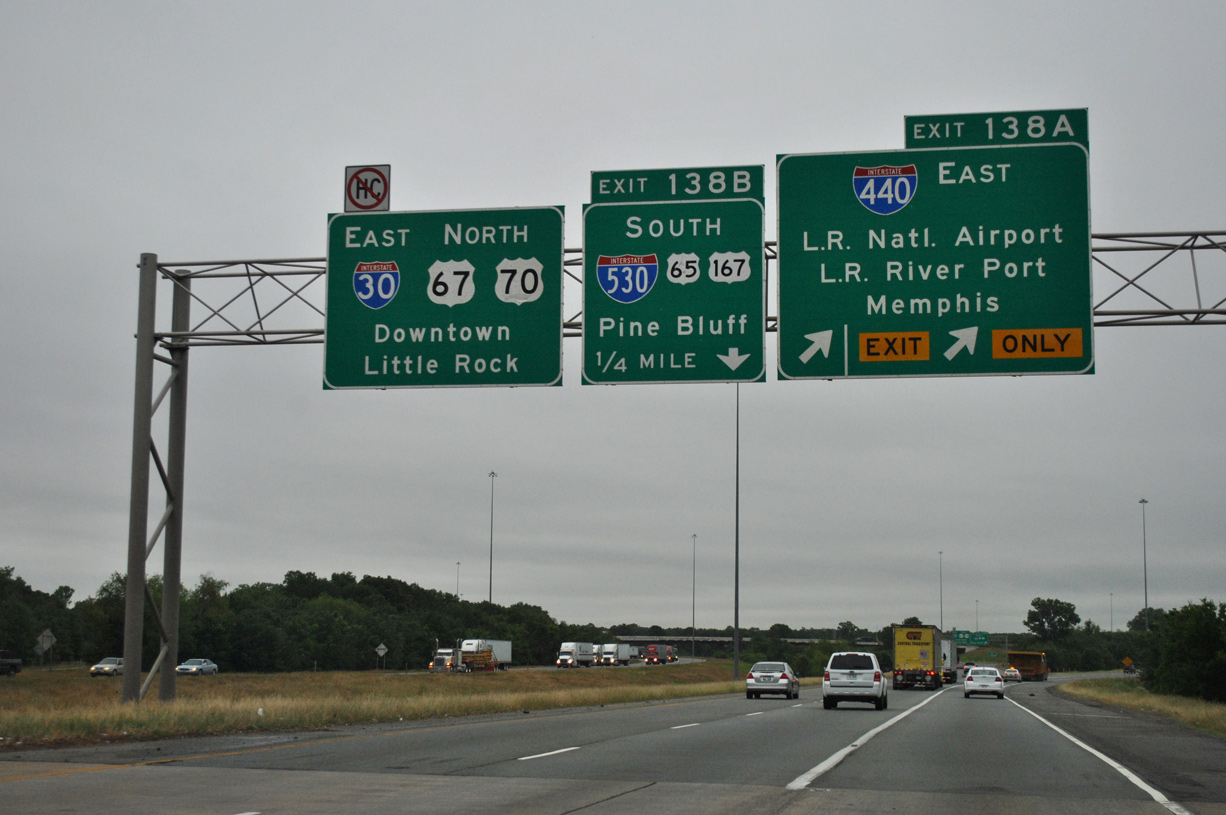 I-30 east at I-530/440 - Little Rock, AR