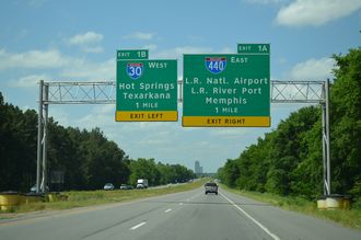 I-530 north at I-30/440 - Little Rock, AR