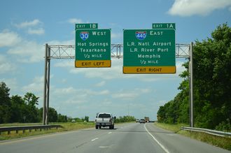 I-530 north at I-30/440 - Little Rock, AR