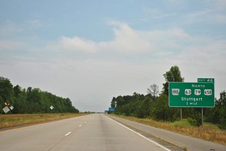 I-530 south at US 65B/AR 190 - Pine Bluff