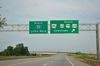 U.S. 65 North at Interstate 530 in Pine Bluff, Arkansas