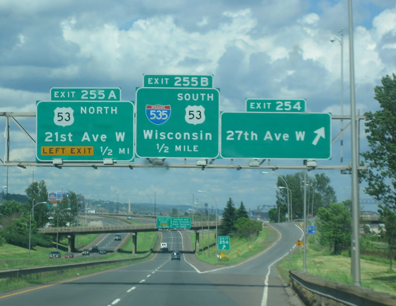 I-35 north at I-535/US 53 - 2005