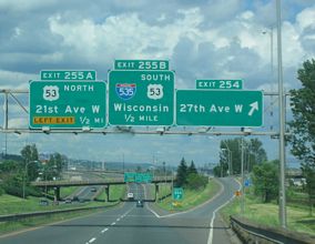 I-35 north at I-535/US 53 - 2005