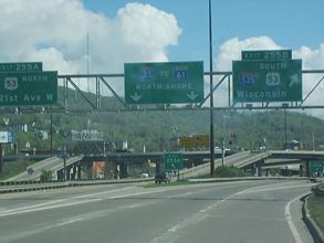 I-35 north at I-535/US 53 - 2005