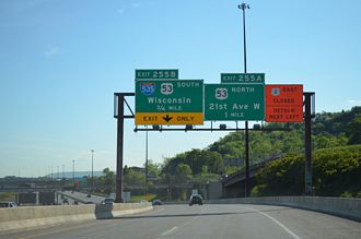 I-35 south at I-535/US 53 - Duluth, MN