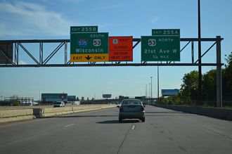 I-35 south at I-535/US 53 - Duluth, MN