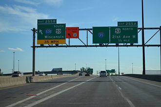 I-35 south at I-535/US 53 - Duluth, MN