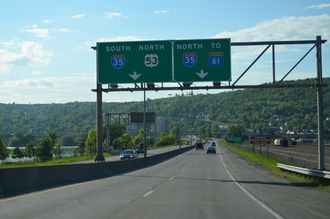 I-535/US 53 north at I-35 - Duluth, MN