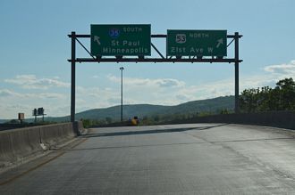 I-535/US 53 north at I-35 - Duluth, MN