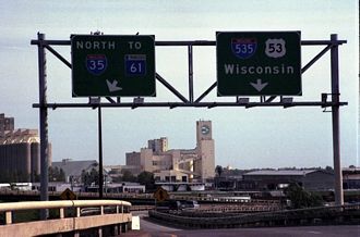US 53 south at I-35/535 - 2001