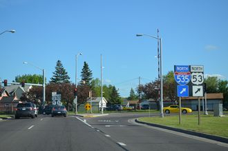 Wis 53 south I-535/US 53 - Superior