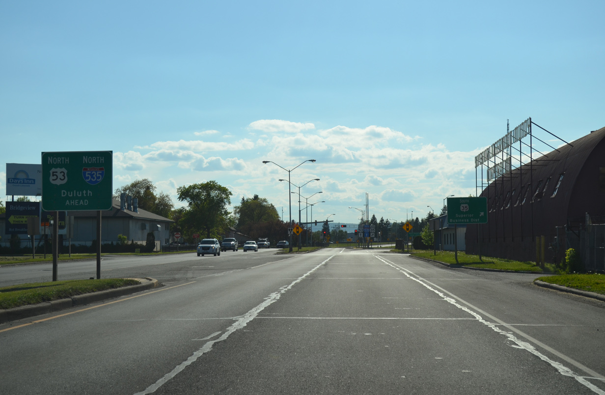 US 53 north at I-535 - Superior, WI
