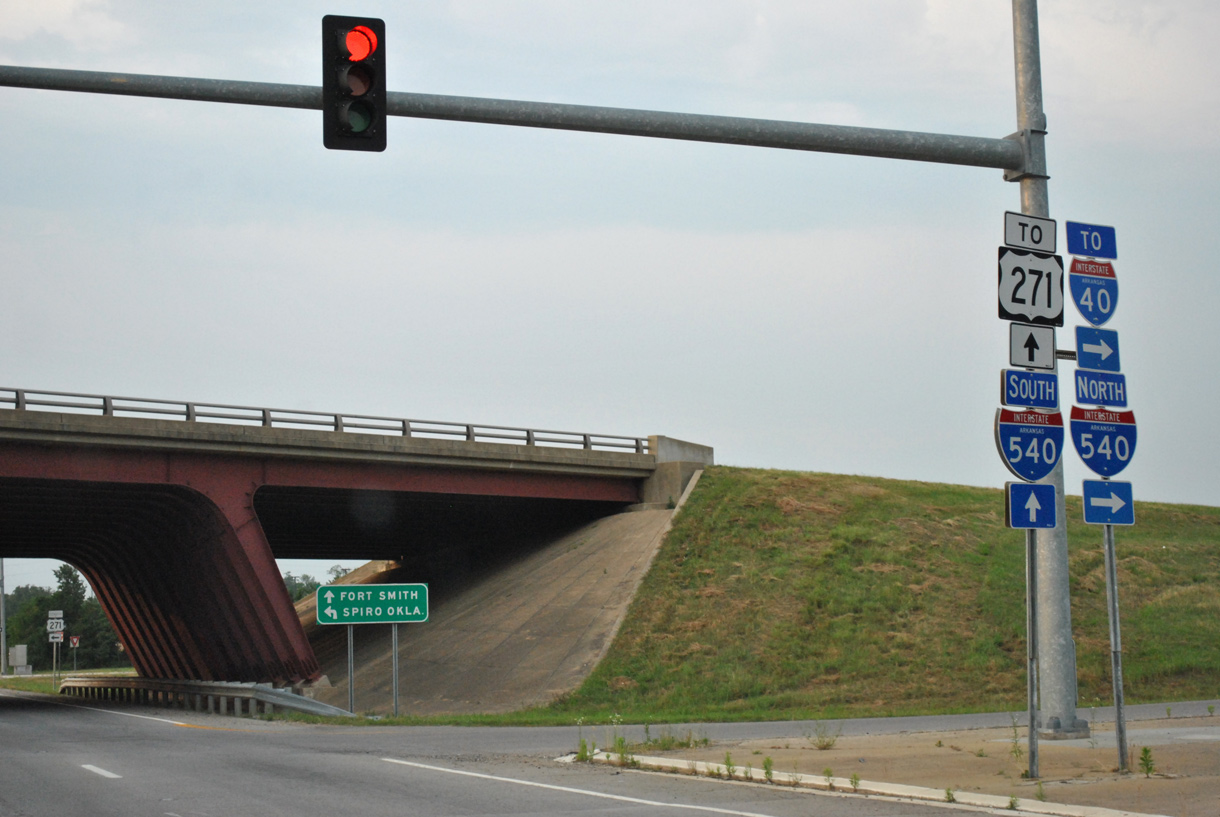AR 253 north at I-540/US 271 - Fort Smith