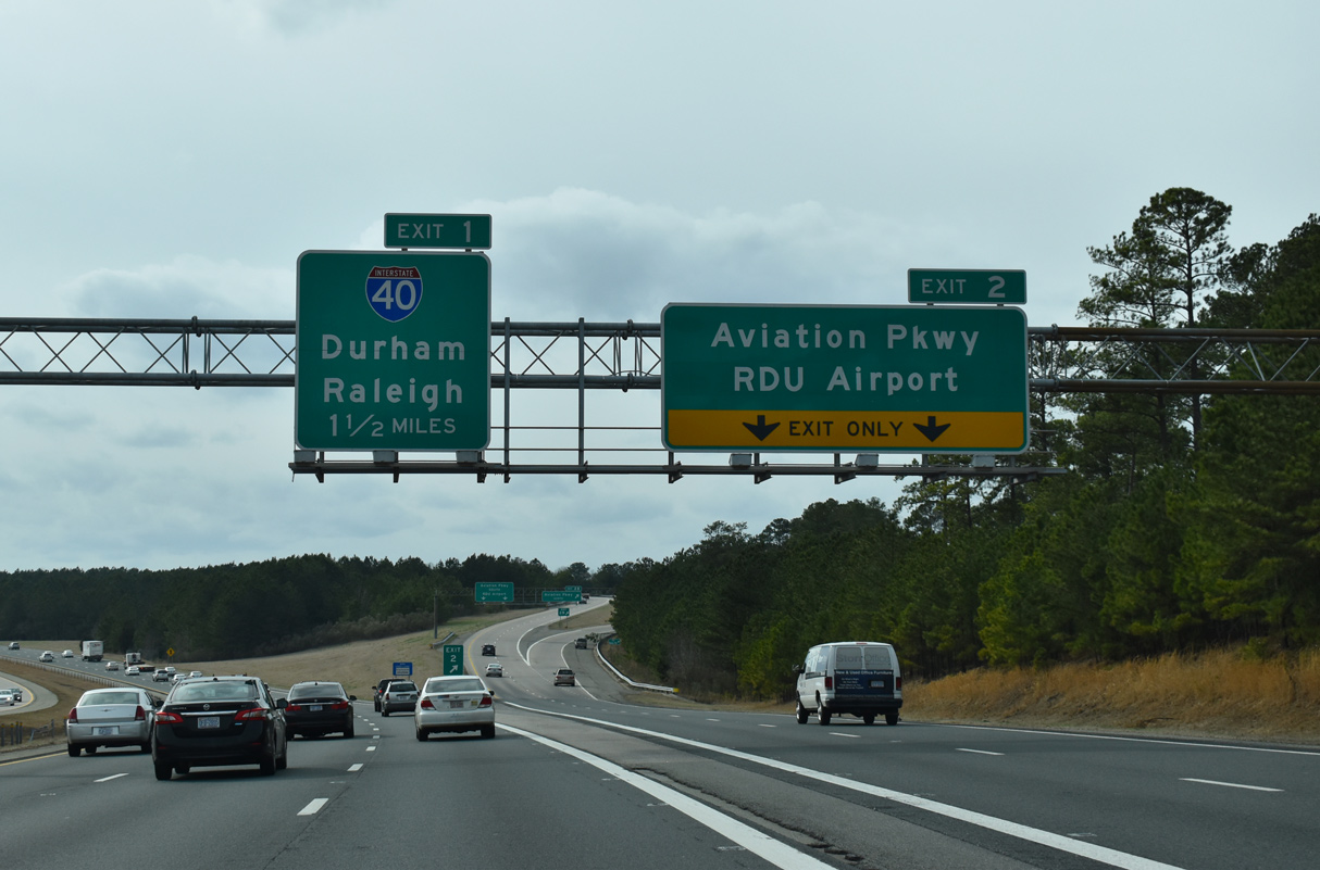 I-540 west at I-40/NC 540 - Raleigh