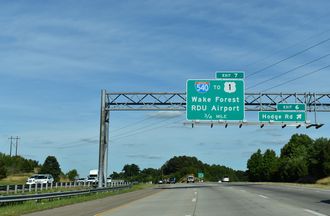 I-87/US 64-264 north at I-540 - Knightdale, NC