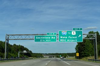 I-87/US 64-264 north at I-540 - Knightdale, NC