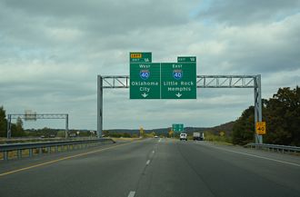 I-540/US 71 north at I-40 - Van Buren, AR
