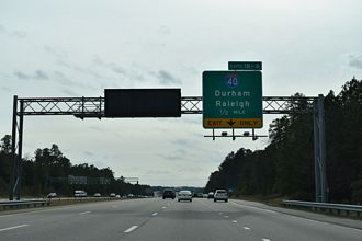 I-540 west at I-40/NC 540 - Durham