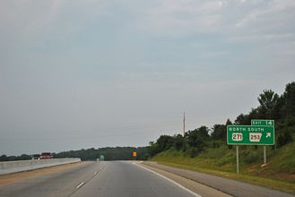 US 271 north at I-540/AR 253 - Fort Smith