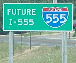 Future I-555 Sign in 2001