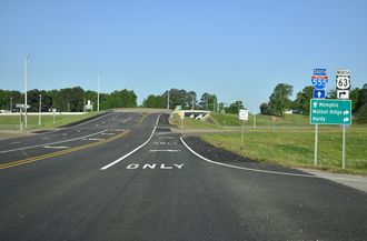 AR 91 north at I-555/US 63 - Jonesboro
