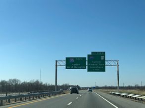 I-55/US 61 south at I-555/AR 77 - Turrell