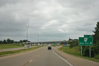 US 63 south at I-555/AR 91 - 2012