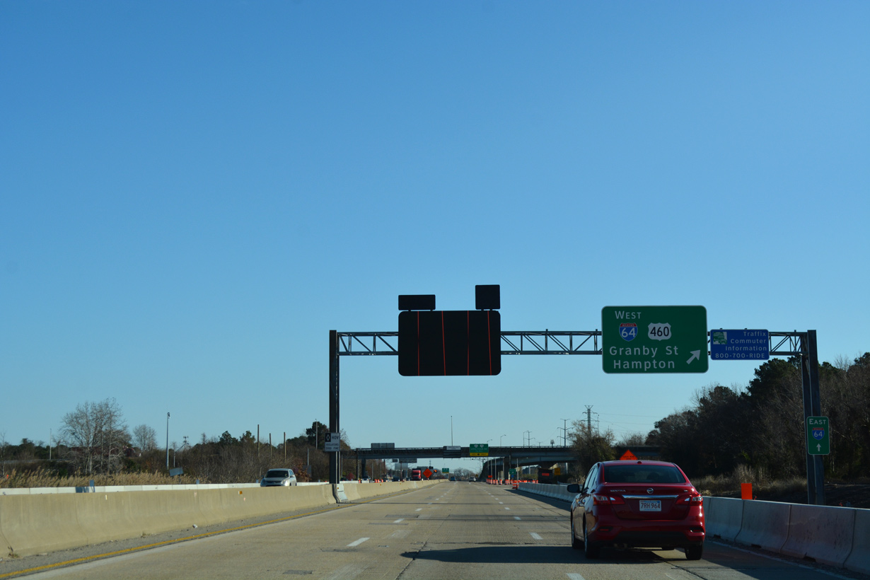 I-564 east at I-64 - Norfolk, VA