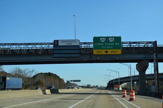 I-564 east at I-64 - Norfolk, VA