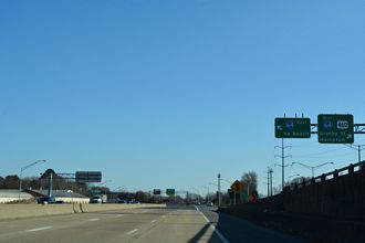 I-564 east at I-64 - Norfolk, VA