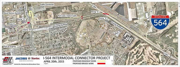I-564 Intermodal Connector Graphic