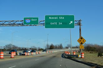 SR 337 east at I-564 - Norfolk, VA