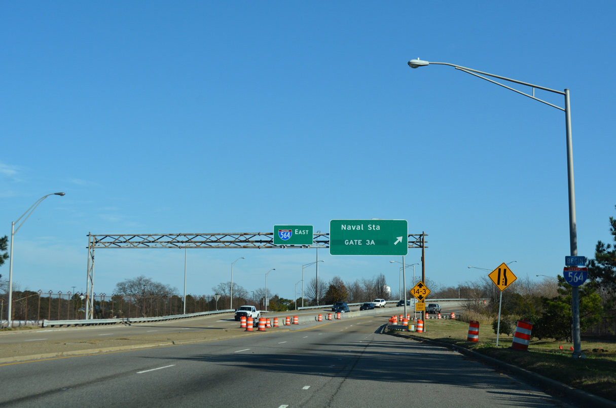 SR 337 east at I-564 - Norfolk, VA