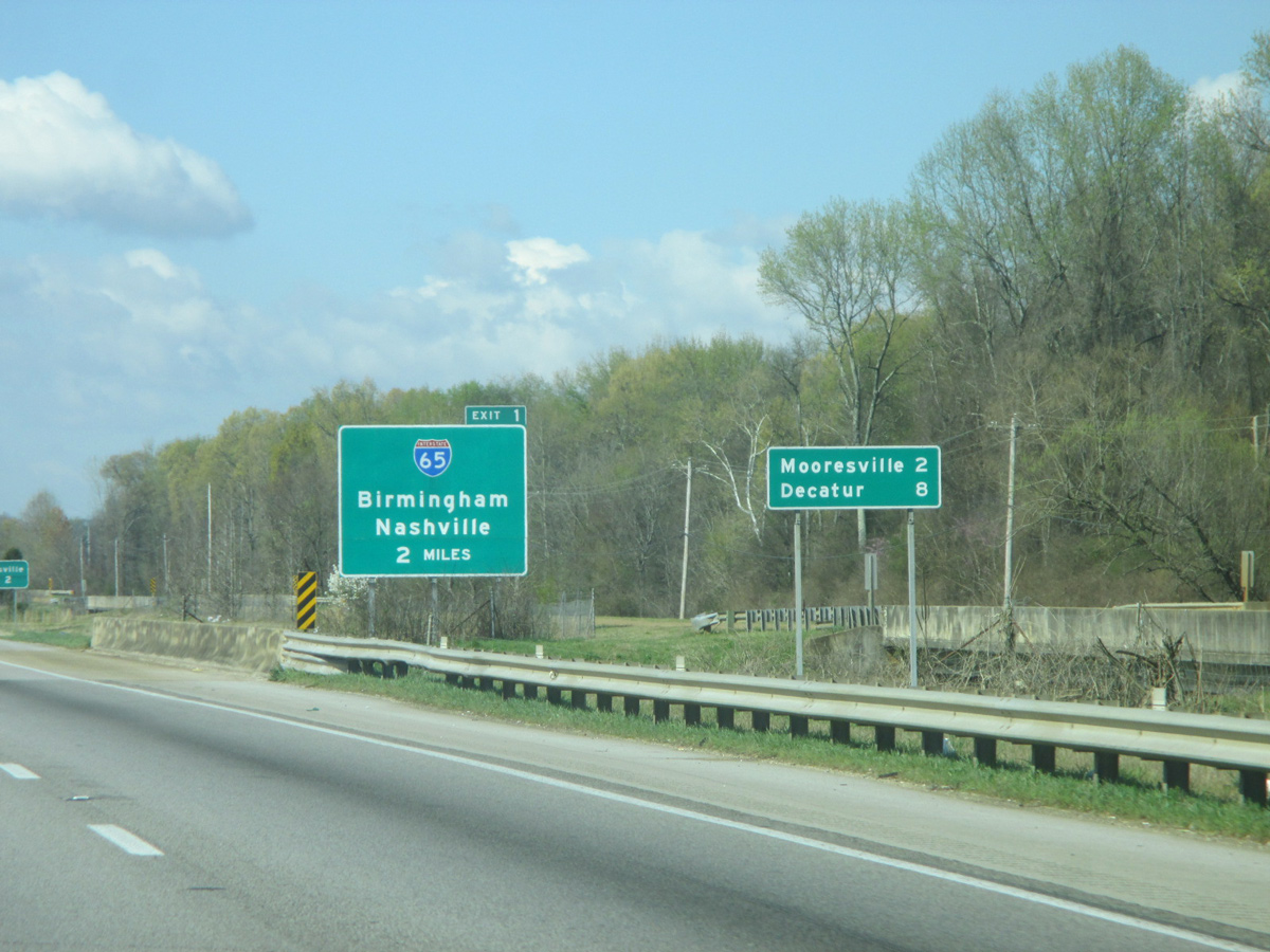 I-565/US 72 ALT west at I-65 - Huntsville, AL